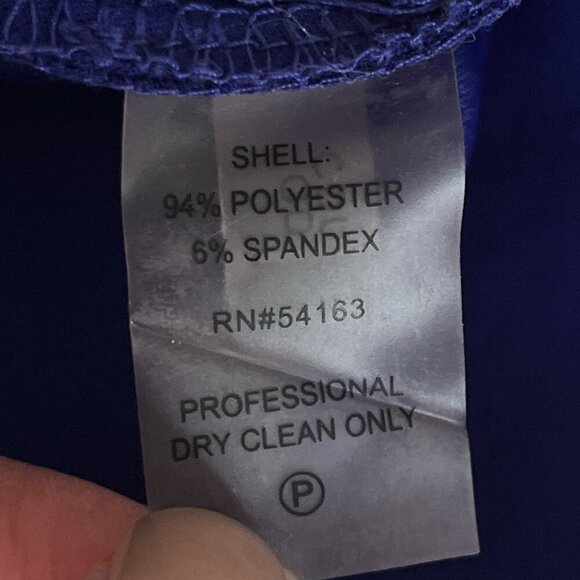 Calvin Klein Womens One Shoulder Dress Size 2 Blue Party Cocktail Event Occasion - Picture 7 of 8